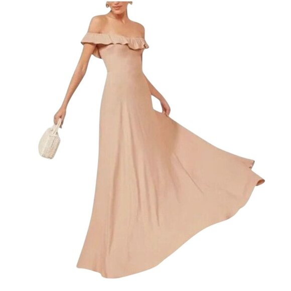 Reformation Verbena Maxi Gown in Blush Pink - Size XS - Picture 6 of 10